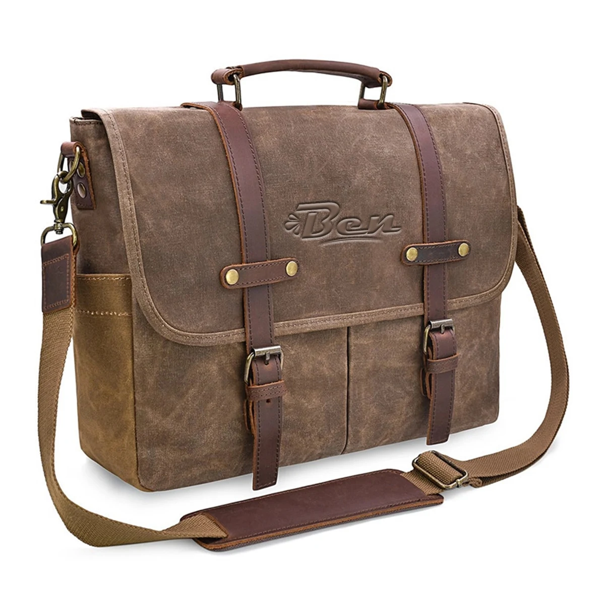Mens Messenger Bag 15.6 Inch Waterproof 1