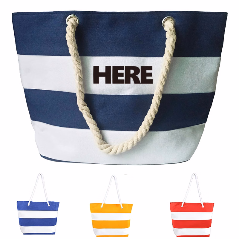 Canvas Tote Bag With Rope Handles