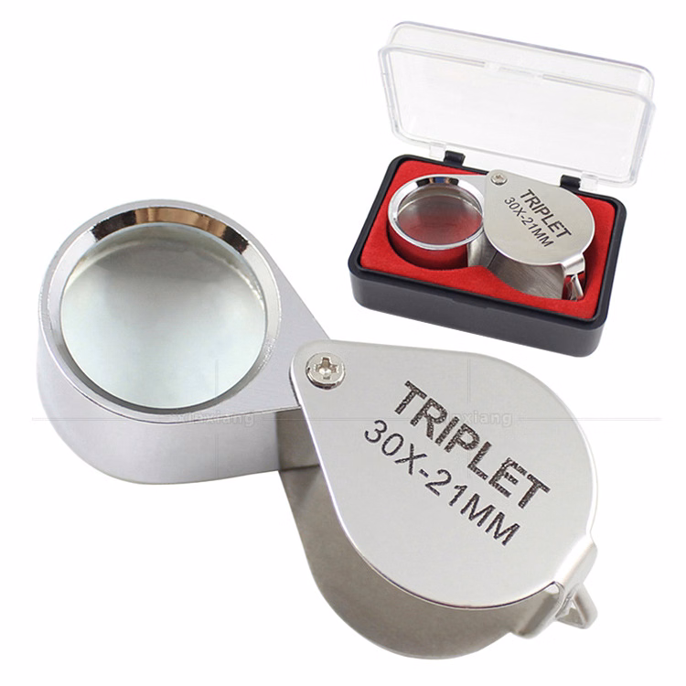30X Mini Foldable Magnifying Glass