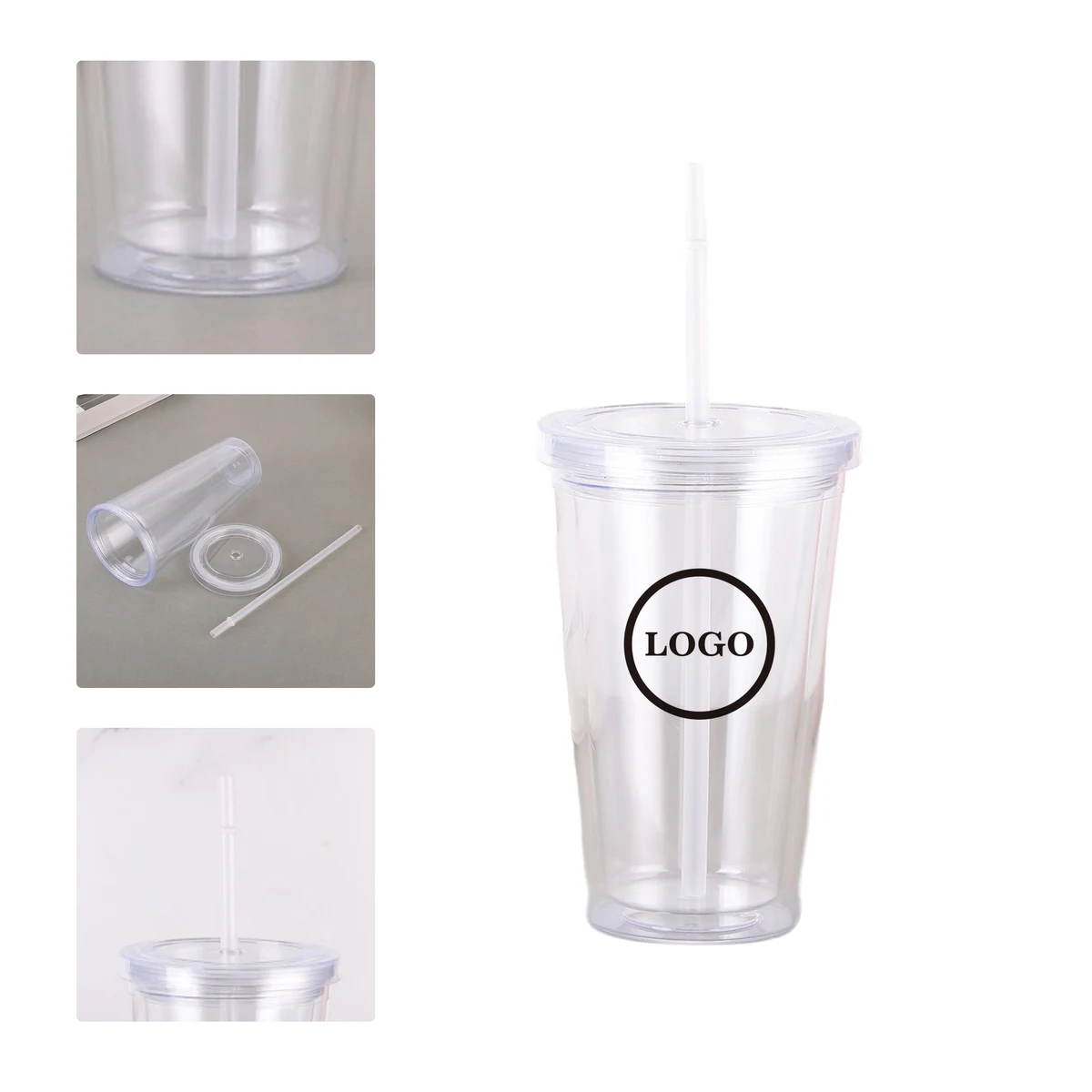 MOQ 50 15oz Transparent Sports Plastic Water Bottle 1