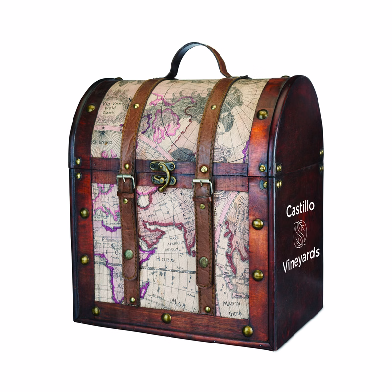 Twine Living® 6 Bottle Old World Wine Box