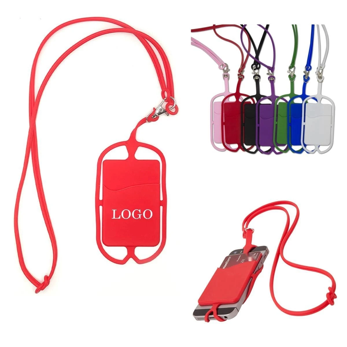 Cell Phone Lanyard With Card Pocket 1