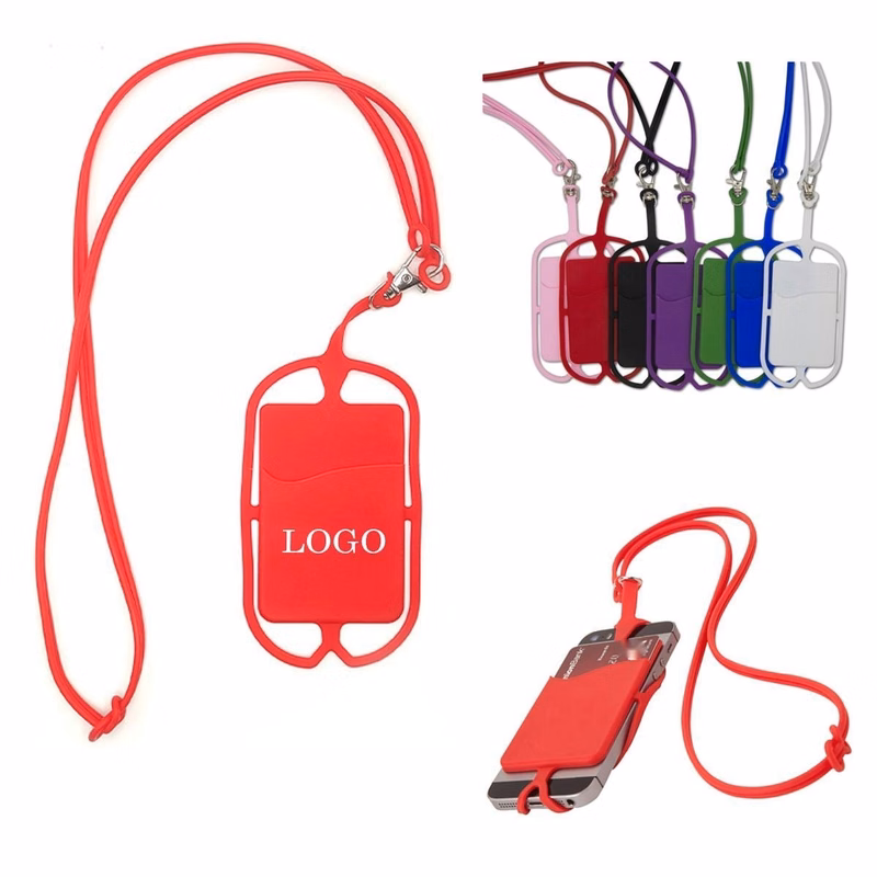 Cell Phone Lanyard With Card Pocket