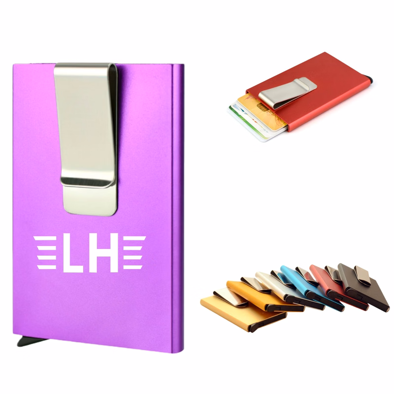Pop Up Credit Card Holder wallet with Money Clip