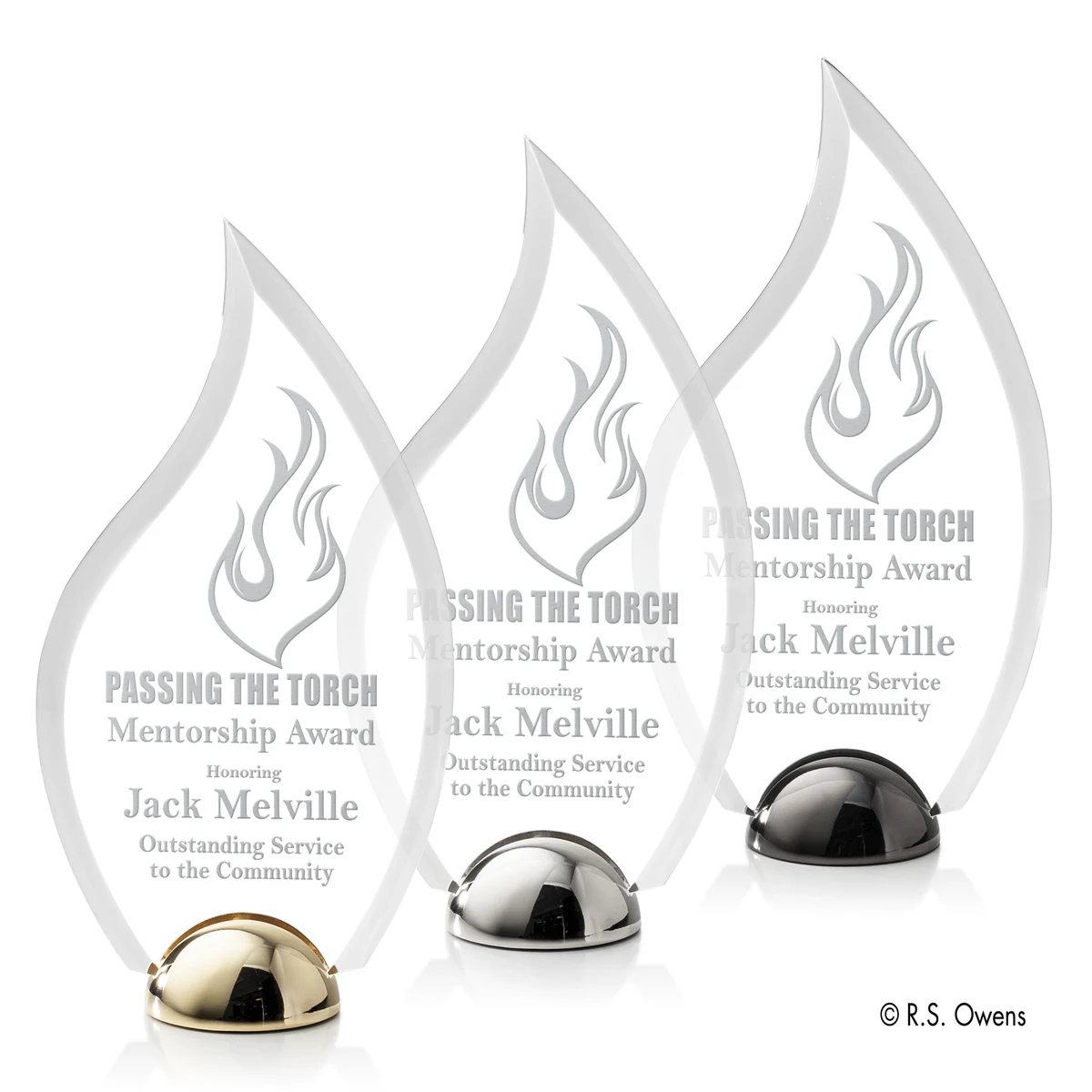 Vulcan Hemisphere Award - Laser Engraved 1