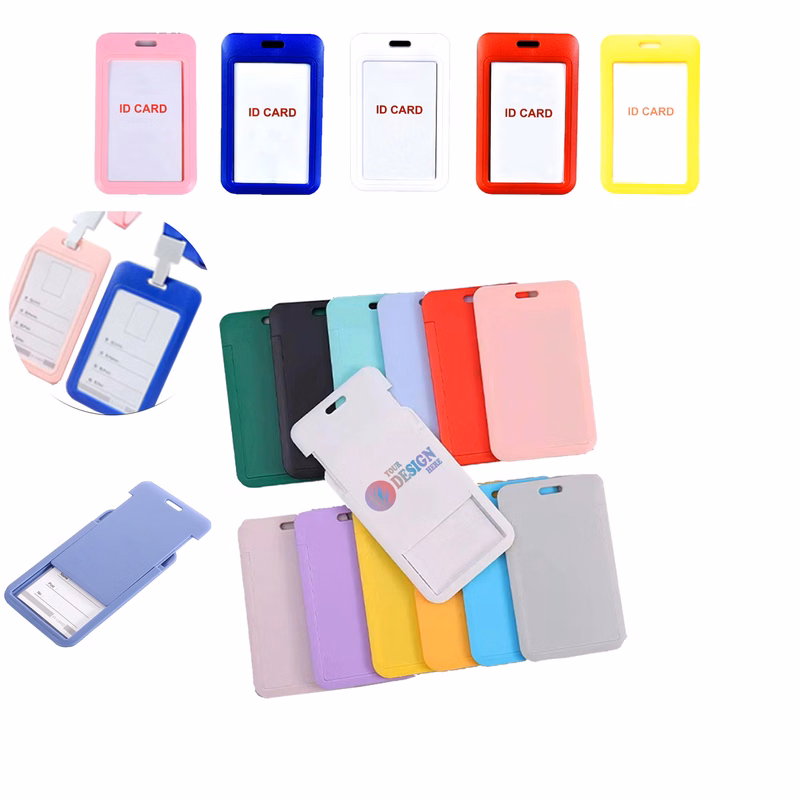Plastic Card Holder with Clear Window
