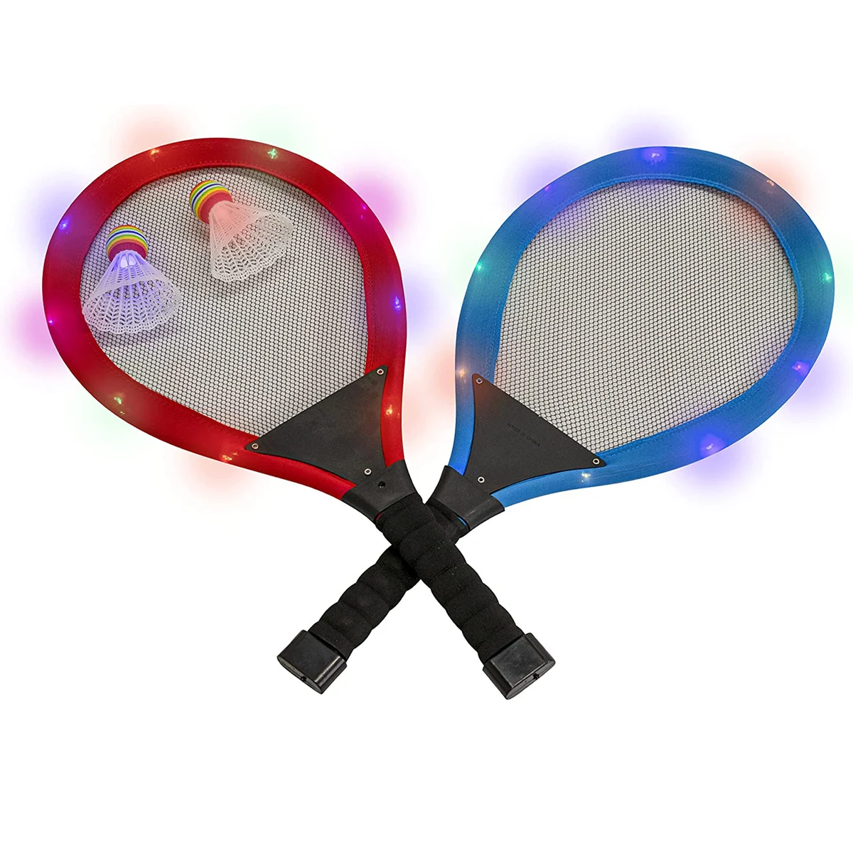 2 Pack Illuminated LED Badminton 1