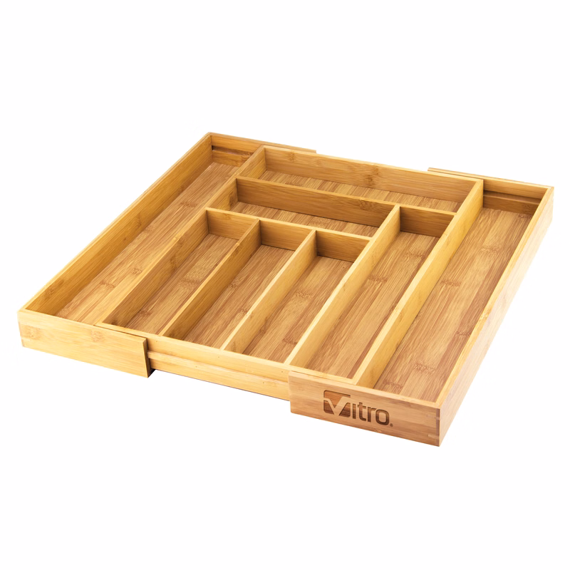 Expandable 8-Compartment Drawer Organizer