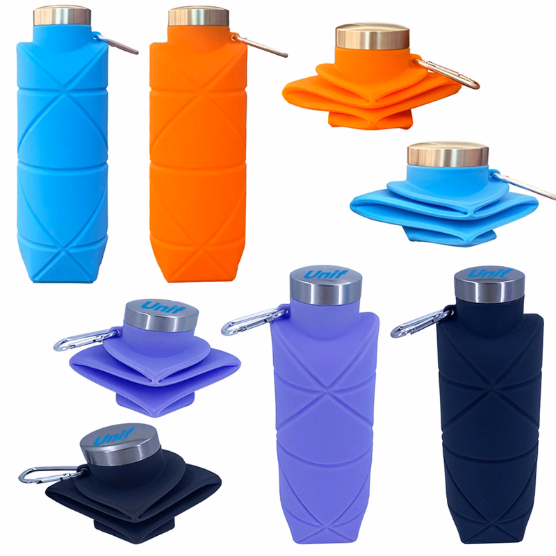 25oz Outdoor Sports Silicone Collapsible Water Bottle