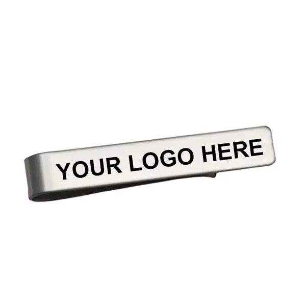 Custom Stainless Steel Tie Clip with Brushed Finish — Professional Attire Accessory