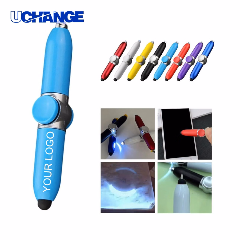 LED Fidget Pen Tool 0.4" x 5.12" with Built-in LED Light and Gyroscope