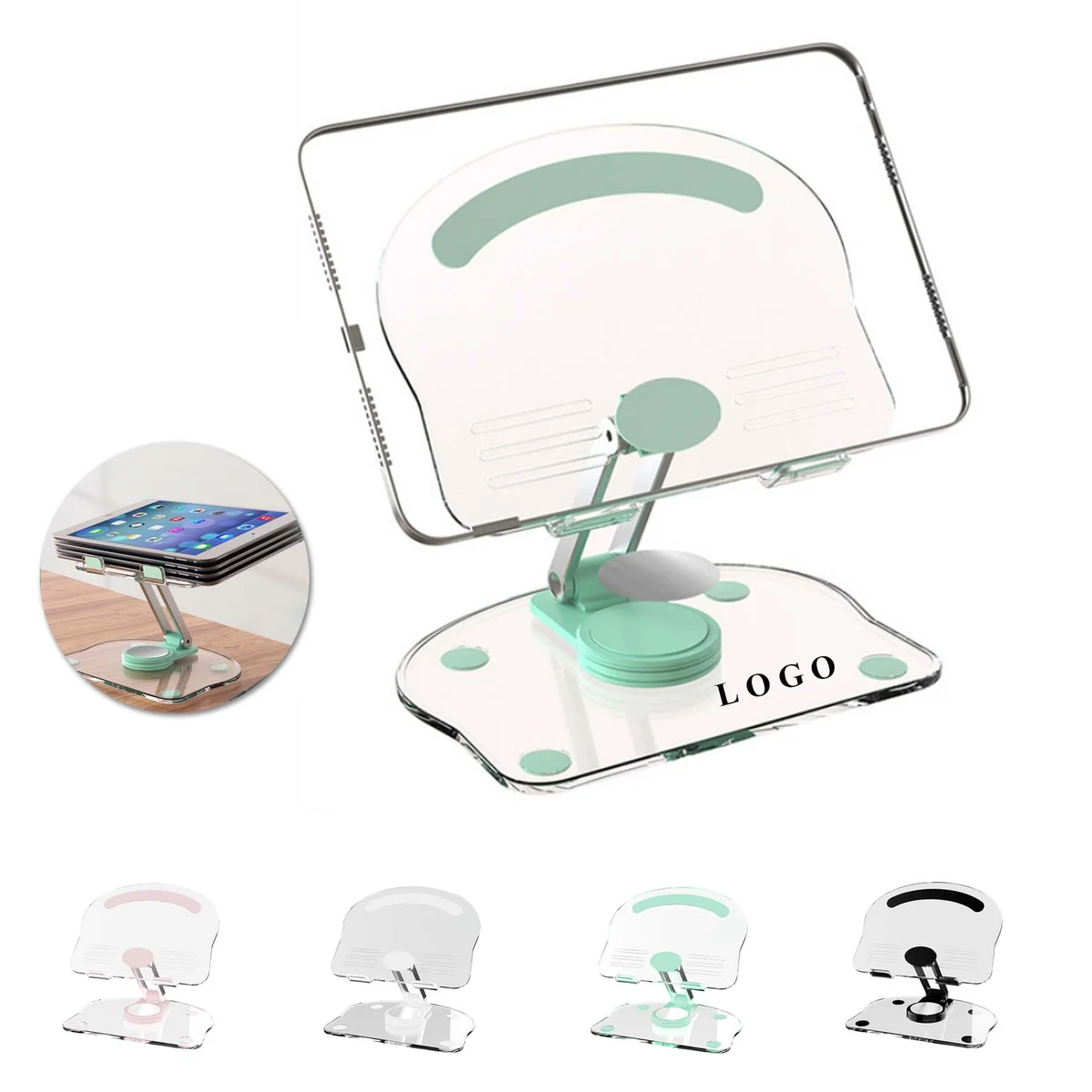 Rotating Acrylic Tablet Stand 1