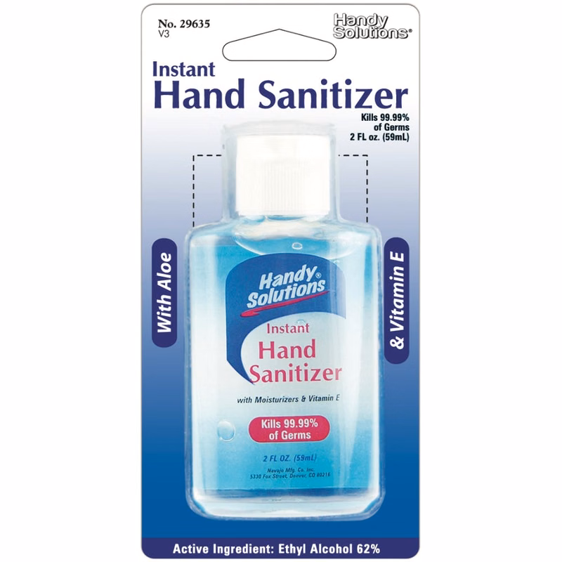 Travel Size Hand Sanitizer - 2 oz Aloe