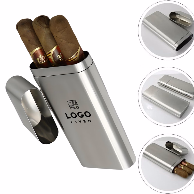 Portable Stainless Steel Cigar Box