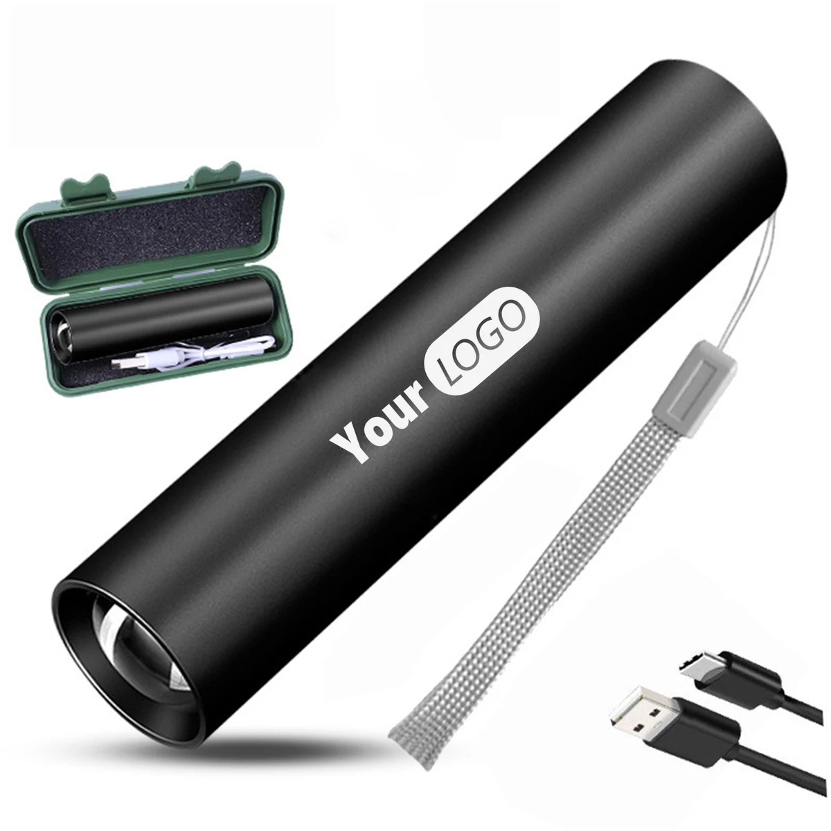 Alloy Logo-Ready Strong LED Flashlight 1