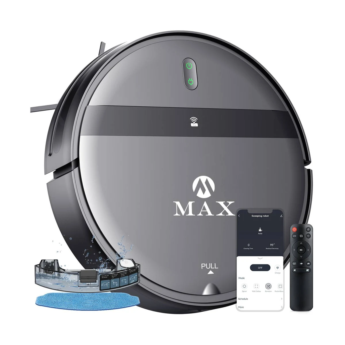 Automated smartphone-controlled sweeping robot 1