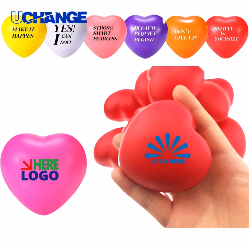 Mini Heart-Shaped Stress Relief Ball