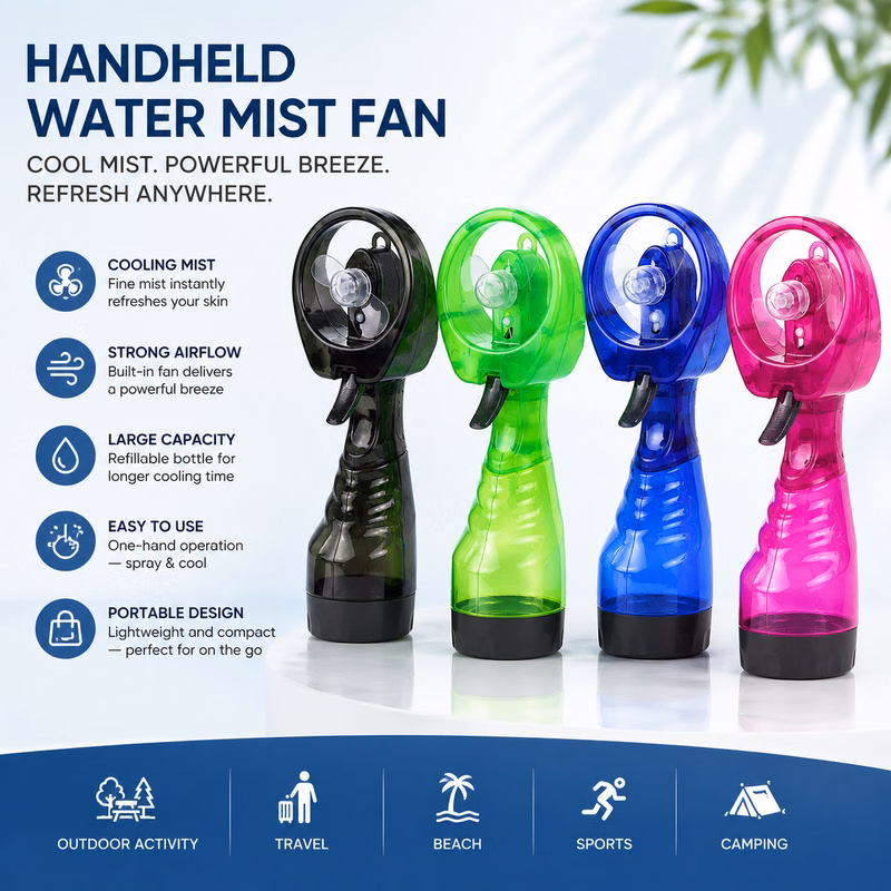 Handheld Water Spray Fan