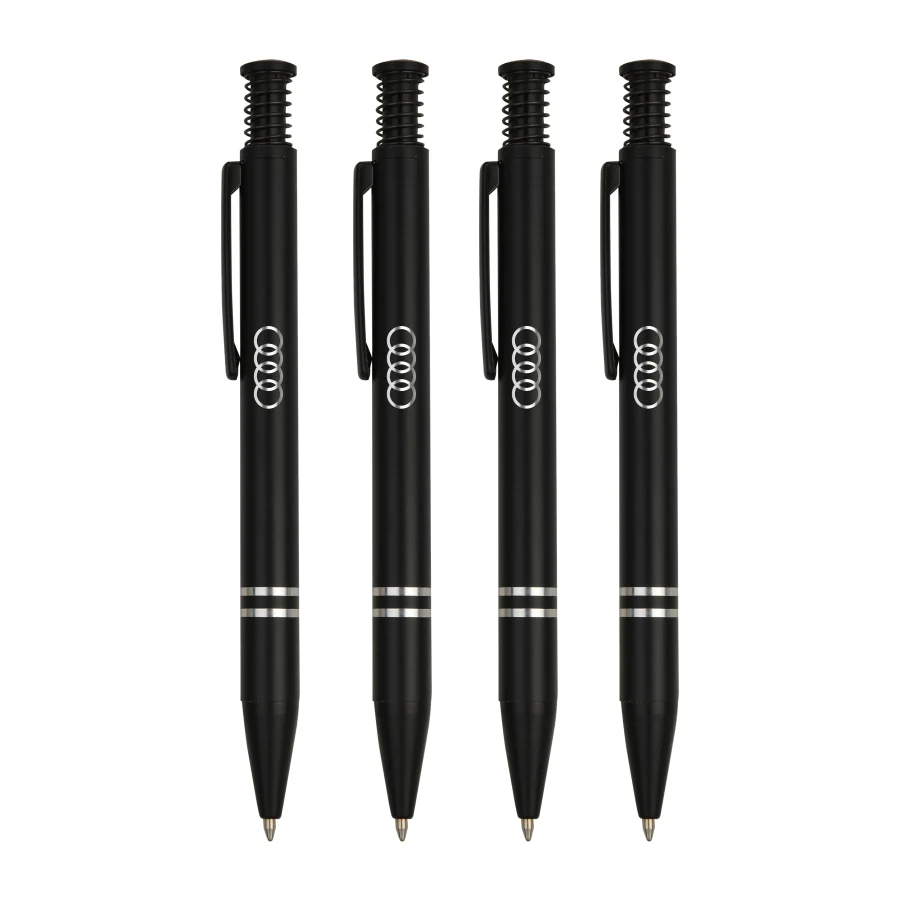 Union Printed - Matte Finish Click Metal Ballpoint Pen w/ Chrome 1