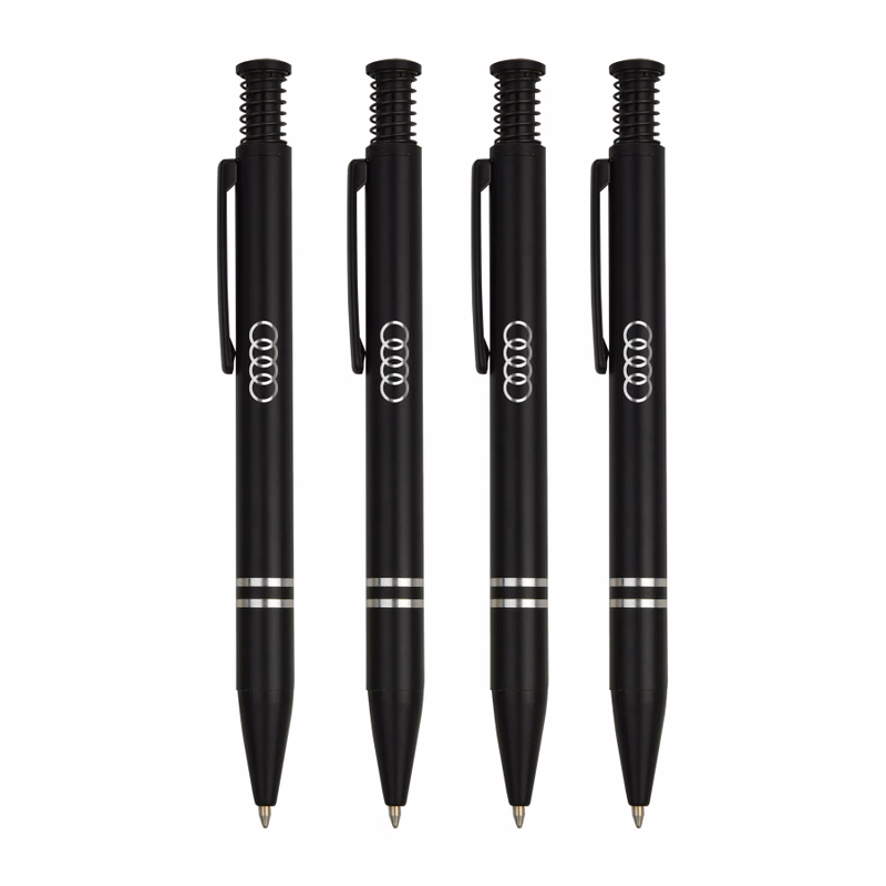 Union Printed - Matte Finish Click Metal Ballpoint Pen w/ Chrome