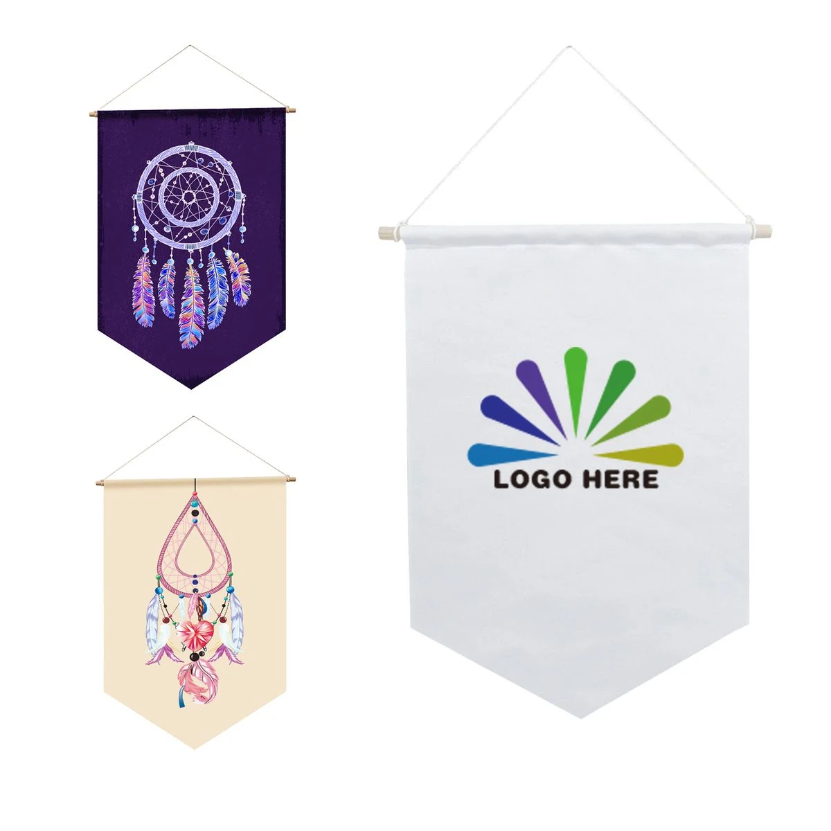 Customizable Fabric Hanging Flag 1