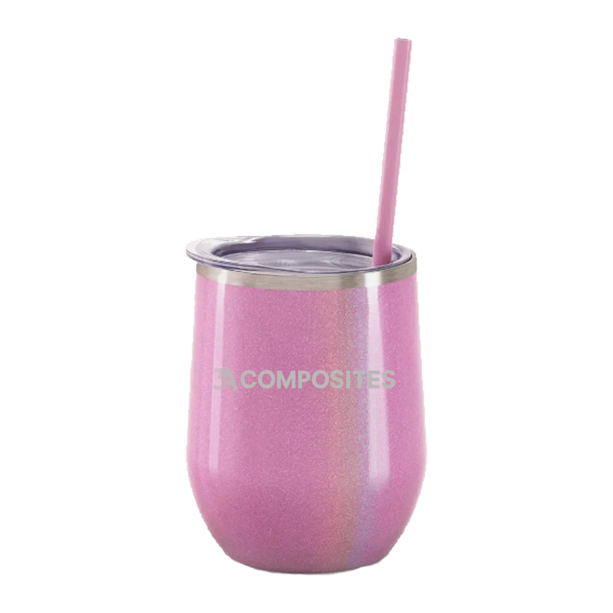 12 Oz. Maars Pink Magic Bev Steel Stainless Steel Wine Tumbler 1