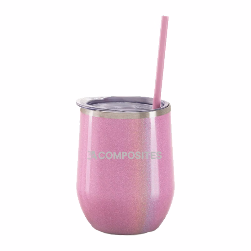 12 Oz. Maars Pink Magic Bev Steel Stainless Steel Wine Tumbler