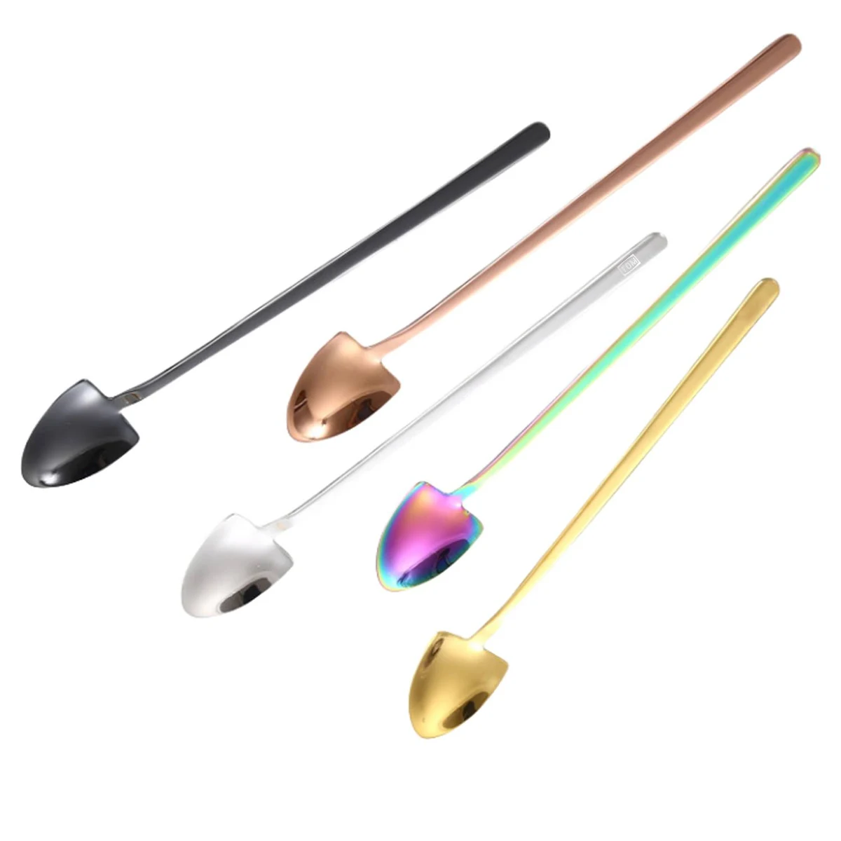 Shovel tip long handle ice cream 304 stainless steel spoon 1