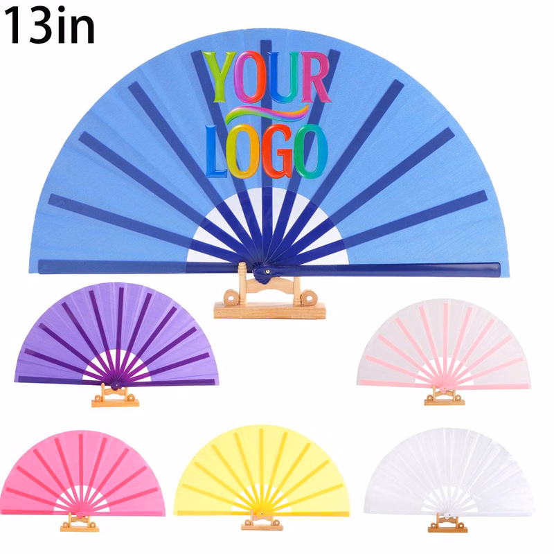 Lightweight Multi Color Polyester Summer Clack Fan