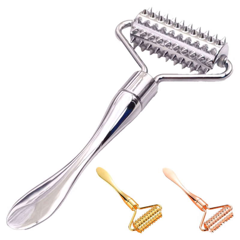 Zinc Alloy Microneedling Facial Roller Massager