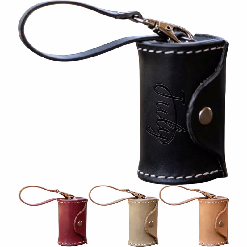 PU Leather Dog Poop Bag Holder Dispenser