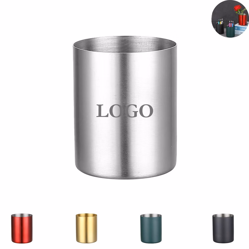 Stainless Steel Pen Holder for Desk