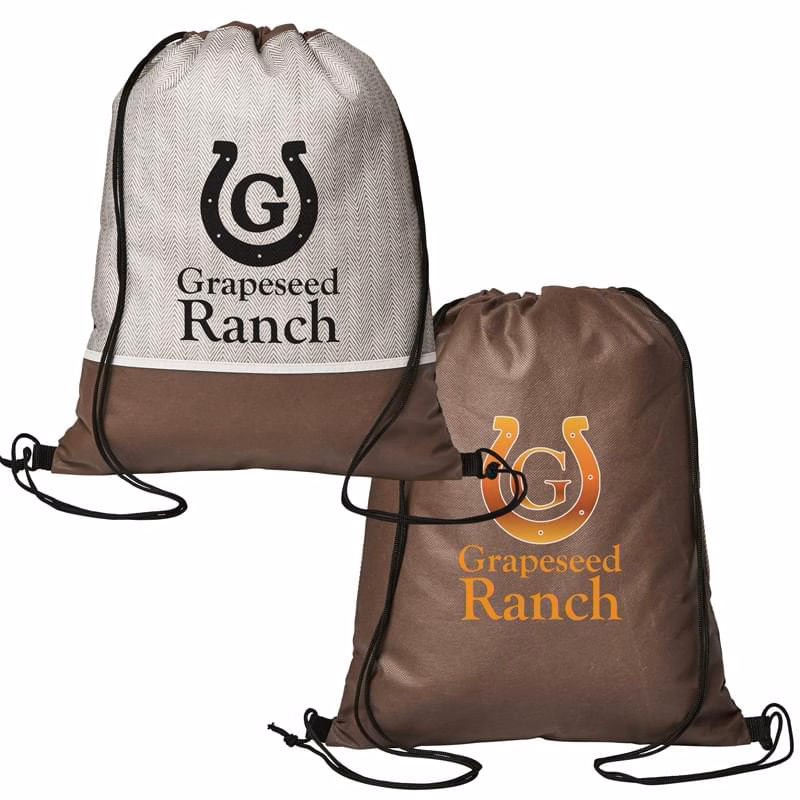 Delphine Non-Woven Drawstring Backpack