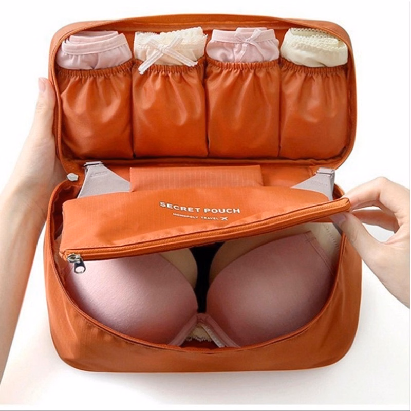 Oxford Nylon Underwear Bras Cosmetic Toiletries Storage Bag