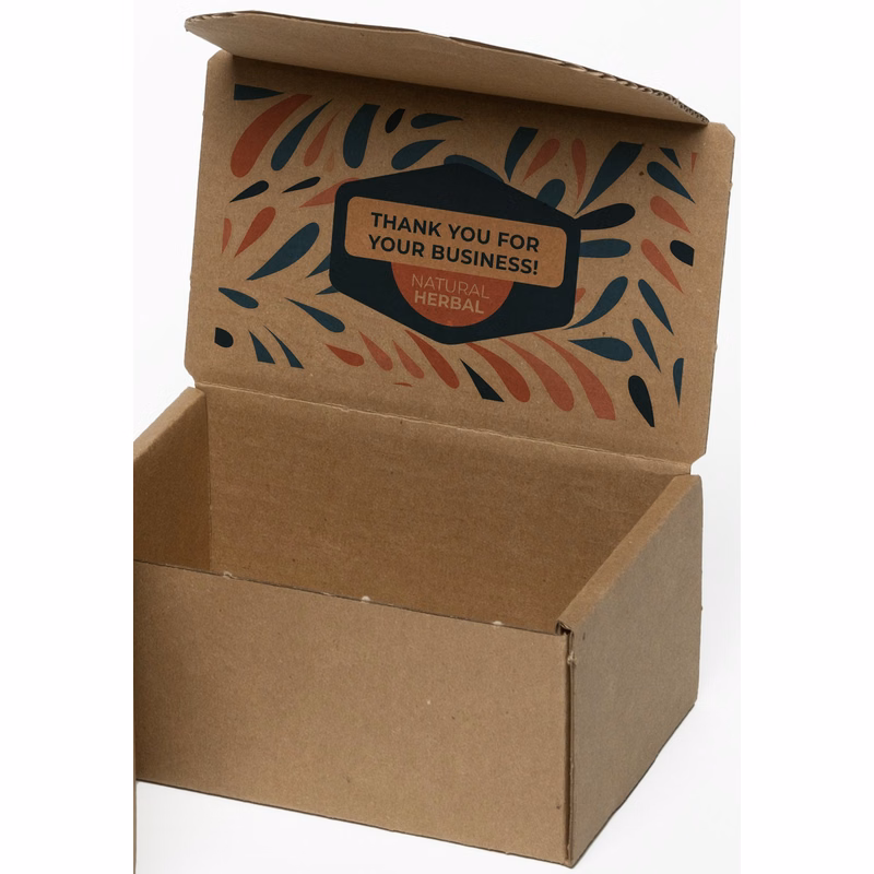 Full Color Natural Display Mailer Box (6" x 4" x3")(Lid Inside)