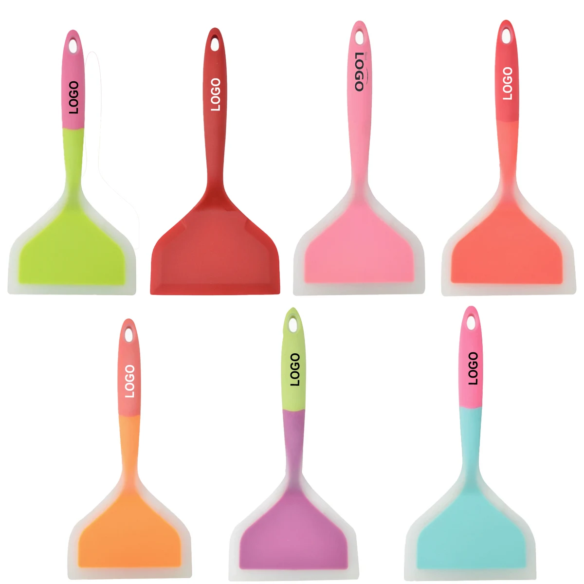 Wide Silicone Spatula Egg Pancake Pan Turner Skillet Tool 1