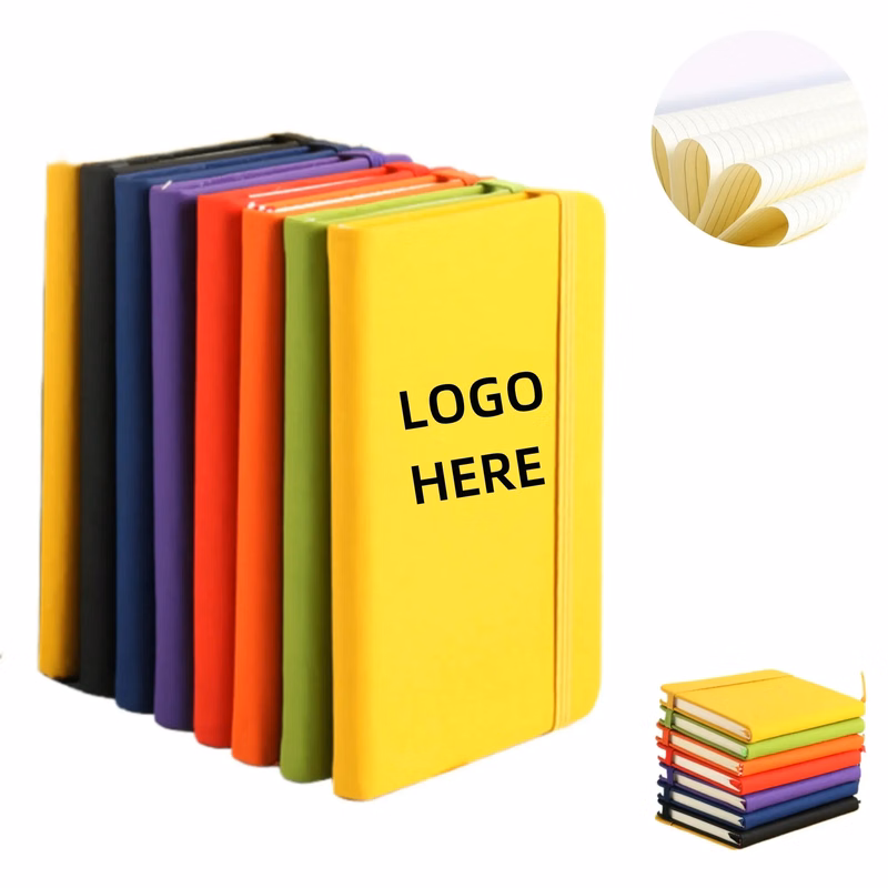 A5 Lined Business Hardcover Strap Notebook