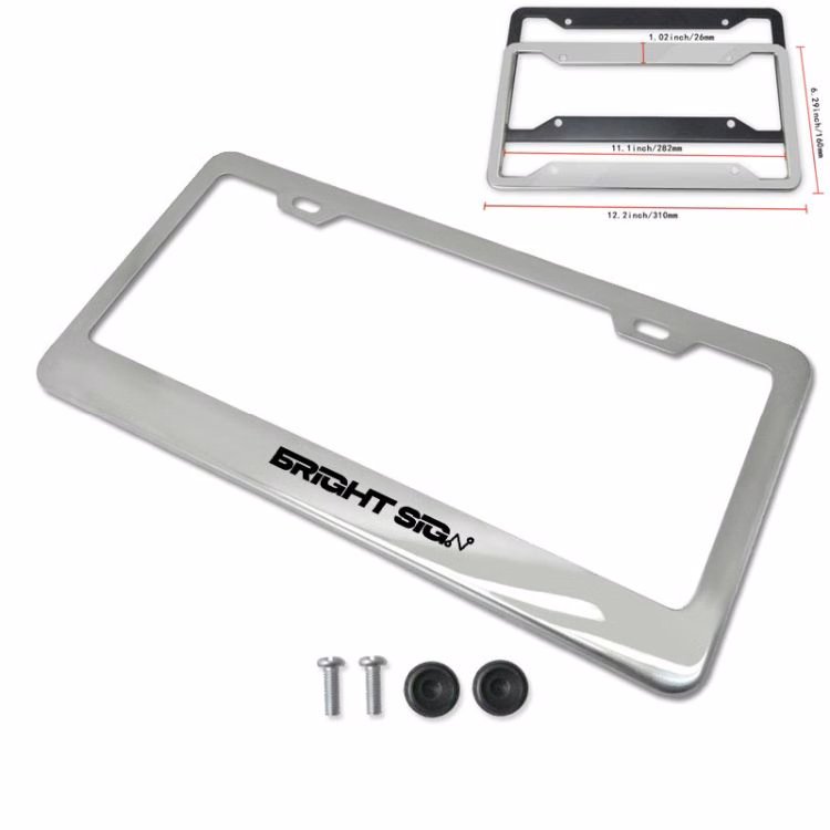 License Plate Frames Stainless Steel