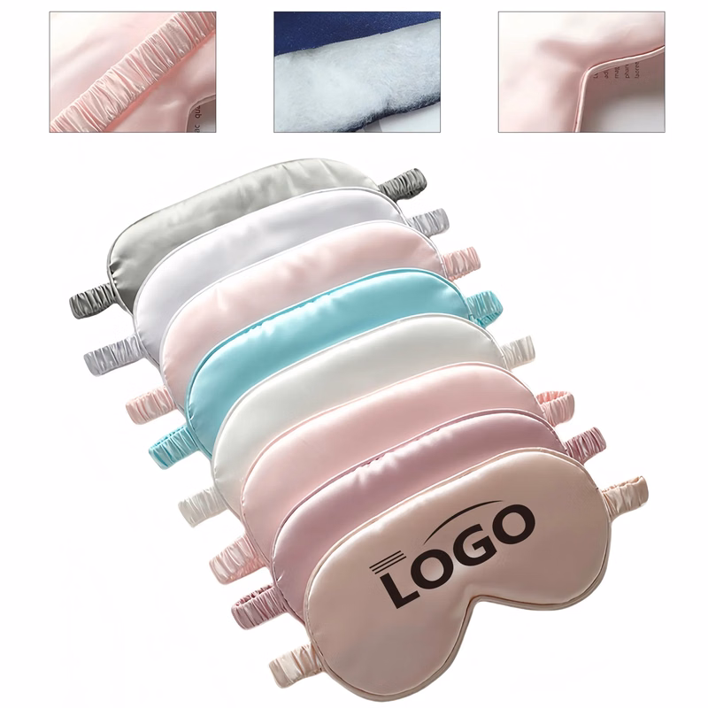 Reversible Silk-Like Sleep Mask Adjustable Light Blocking