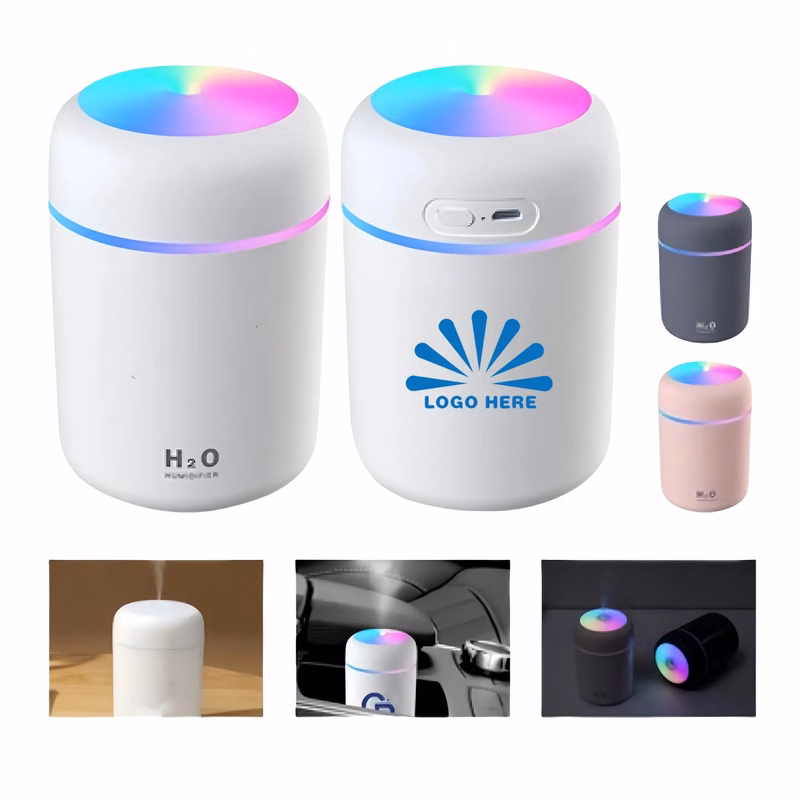 MOQ50 Colorful Humidifier Home Office Car Air Purifie 10oz