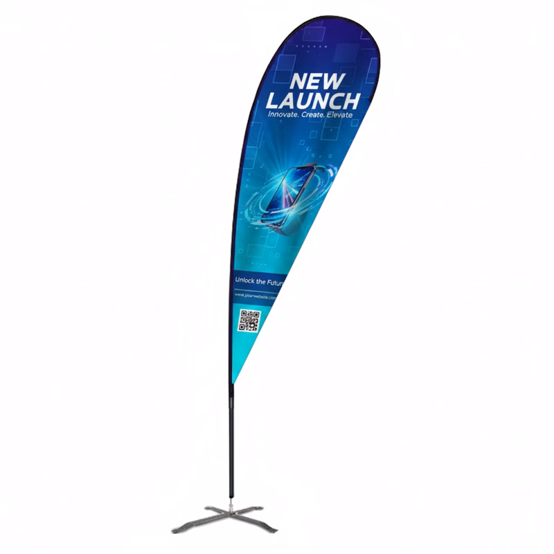 Flex Blade® LX Teardrop Banner with Pole, Single-Sided - 15' Event Flag