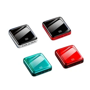 Mirror Digital Display Power Bank With Charging Cable 1