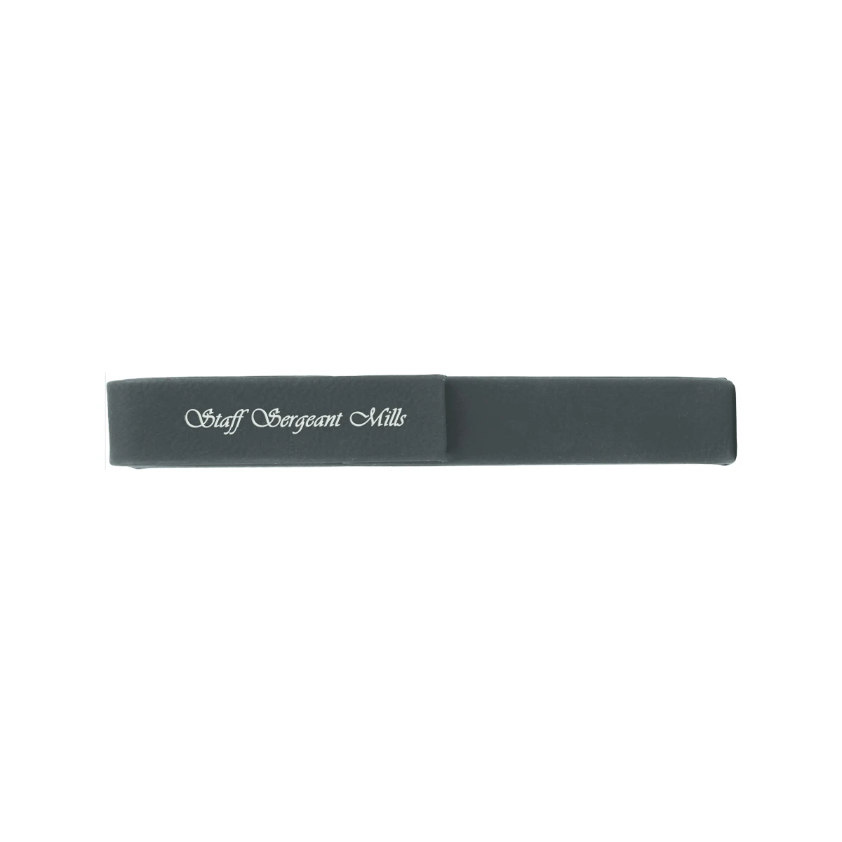 Black/Silver Leatherette Single Pen Case 1