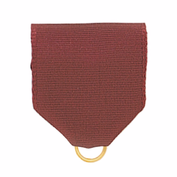 Solid Maroon Pin Drape Ribbon with Jump Ring