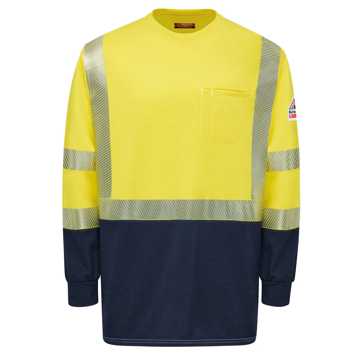 Bulwark® Hi-Visibility Lightweight Colorblock Long Sleeve T-Shirt 1