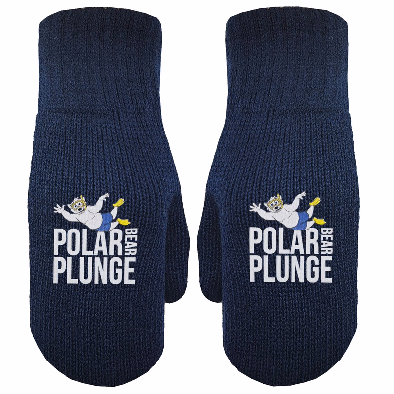 Deluxe Knit Mittens with Oversized DTF