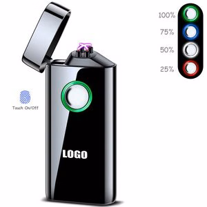 Round Dual Arc Lighter With Sensor Activation And USB Charging