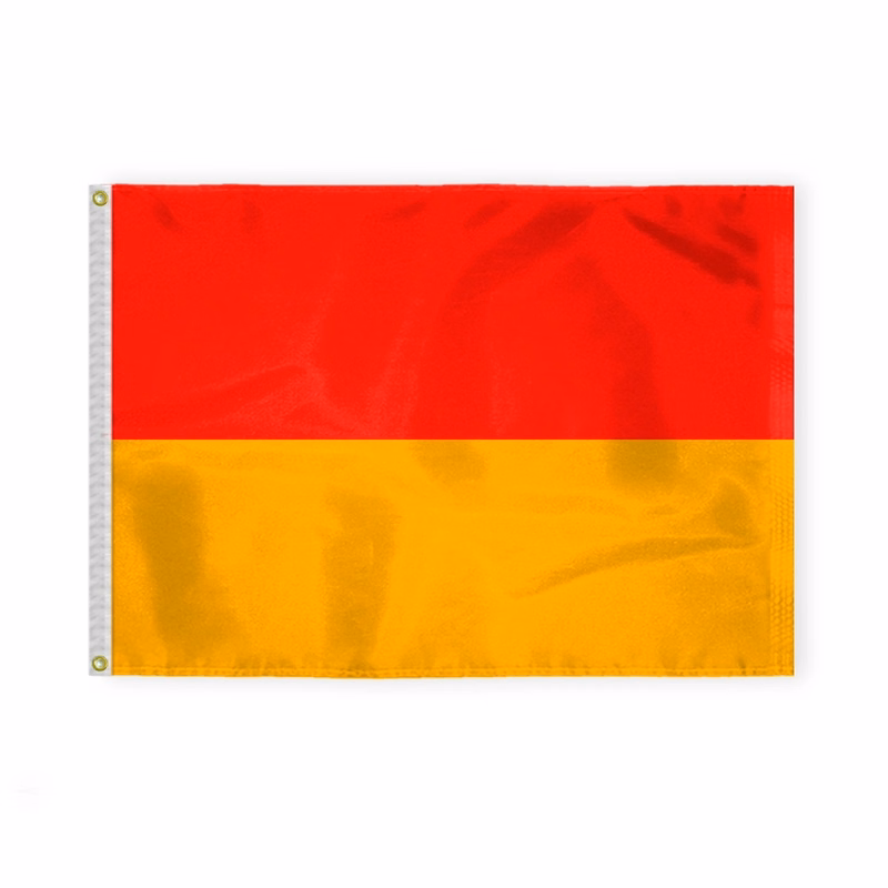 2.5'x3.3' 1ply Nylon Red & Yellow Beach Safety Flag- Printed