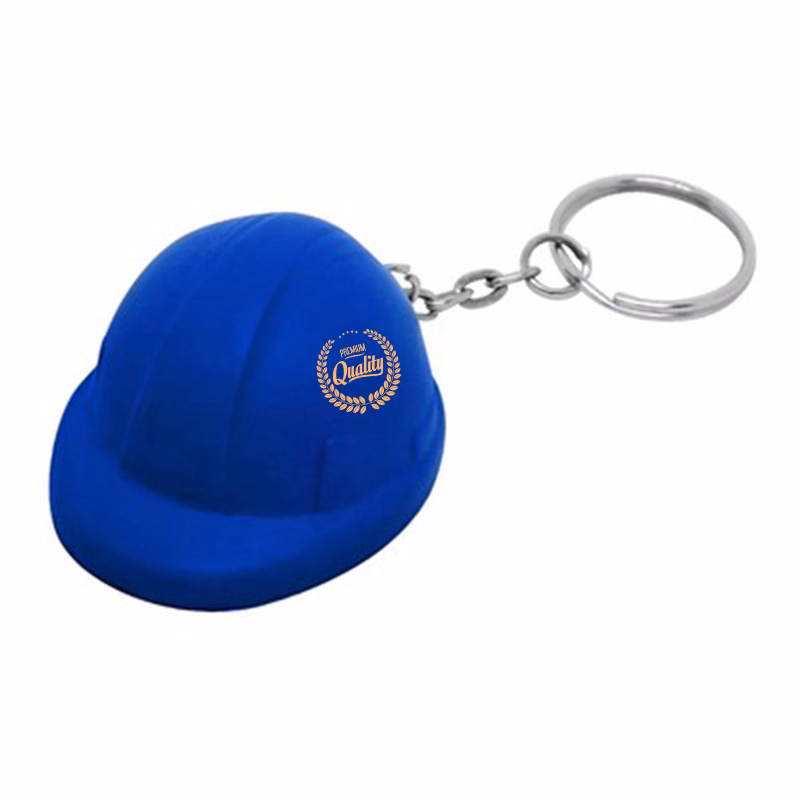 Custom Hard Hat Stress Toy Keychain