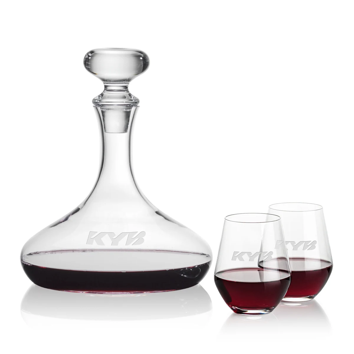 Stratford Decanter & Reina Stemless Wine 1